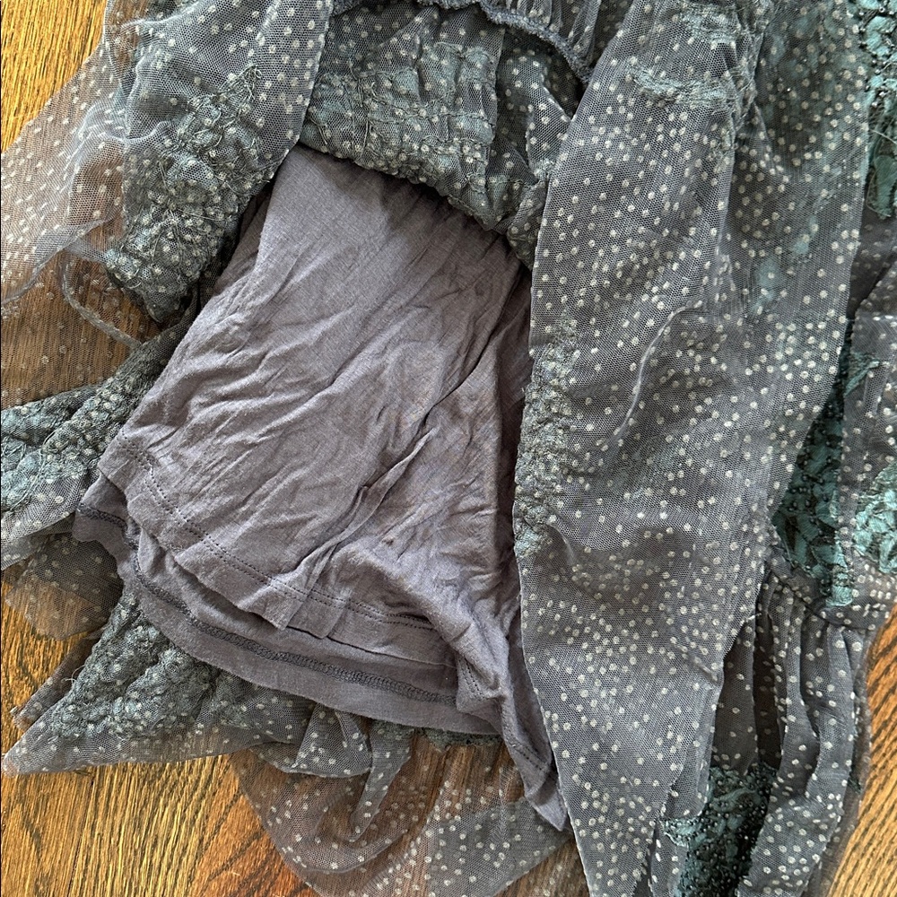 Anthropologie Beaded Tulle Tunic - Picture 6 of 7
